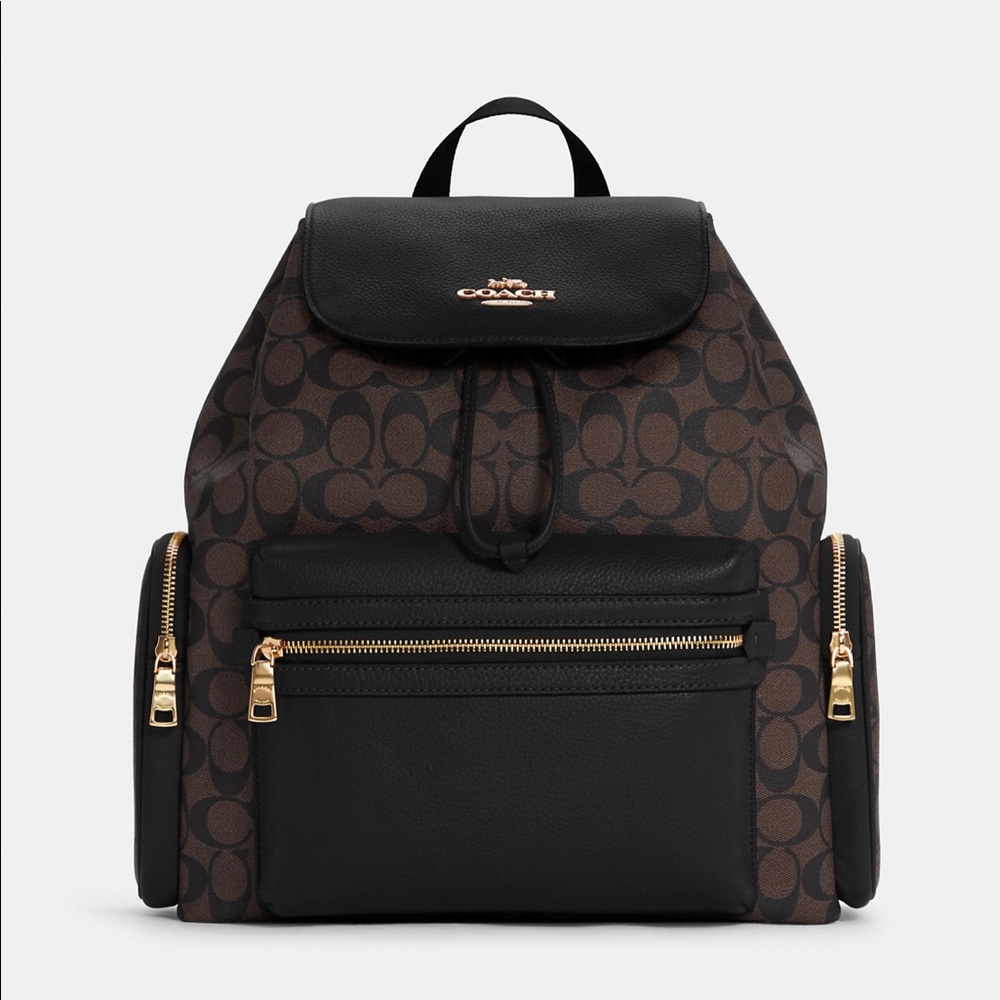 Coach Baby Backpack In Signature Canvas